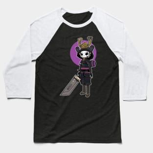 Purple Skull Samurai Baseball T-Shirt